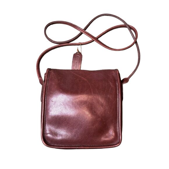 Coach Vintage Brown Leather Turn Lock Compact‎ Pouch Crossbody 9620 - Picture 8 of 8